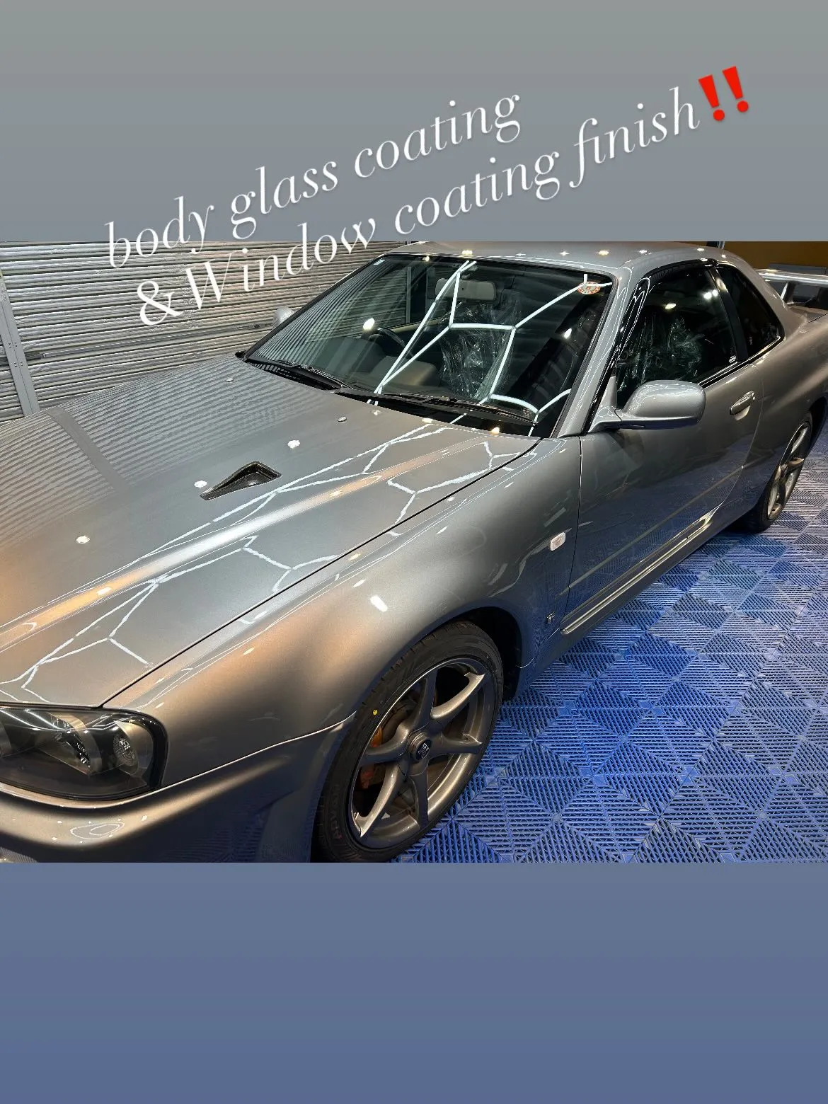 スカイラインGTR R34 V-SPECⅡにbody gla...