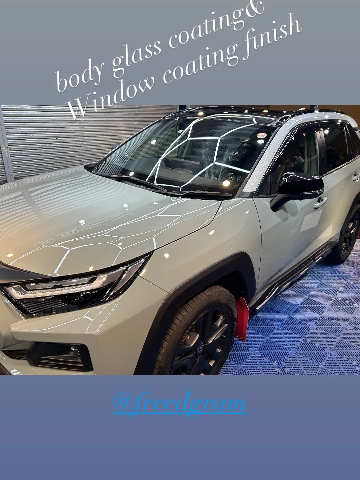 TOYOTA RAV4に、body glass coatin...