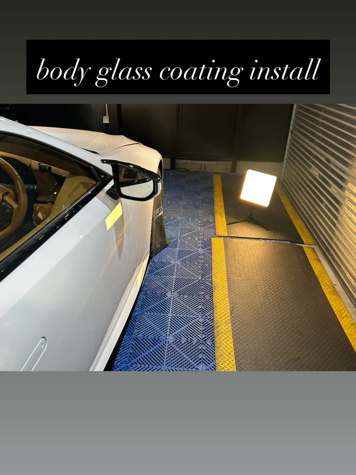 レクサスLC500に、body glass coating ...