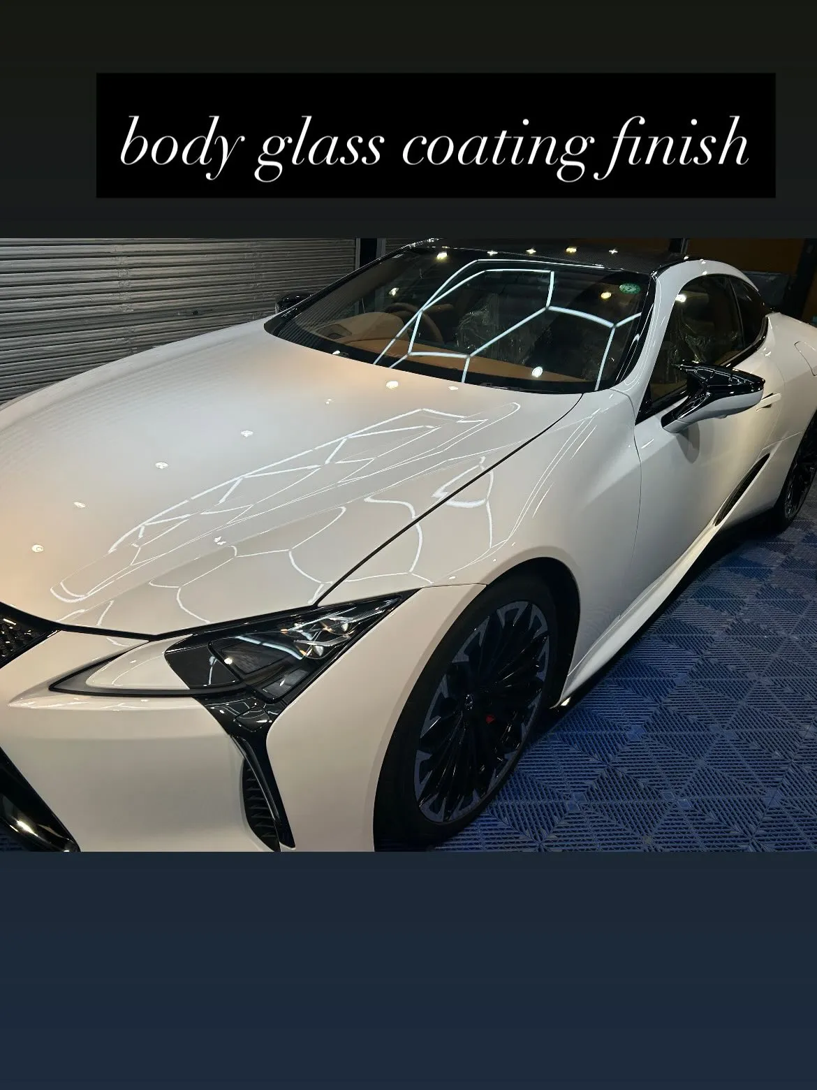 レクサスLC500に、body glass coating ...